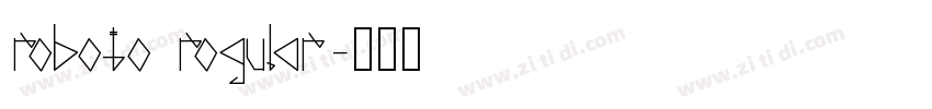 roboto rogular字体转换